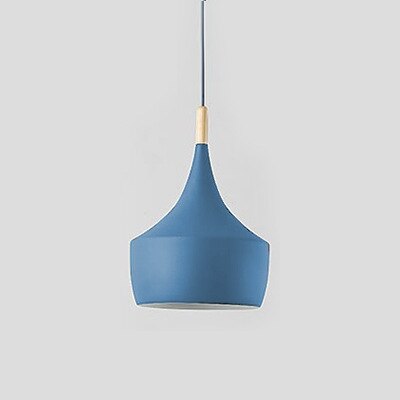 Suspension moderne LED abat-jours différents et colorés Alda