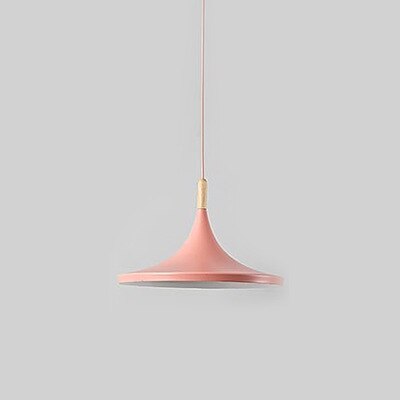 Suspension moderne LED abat-jours différents et colorés Alda