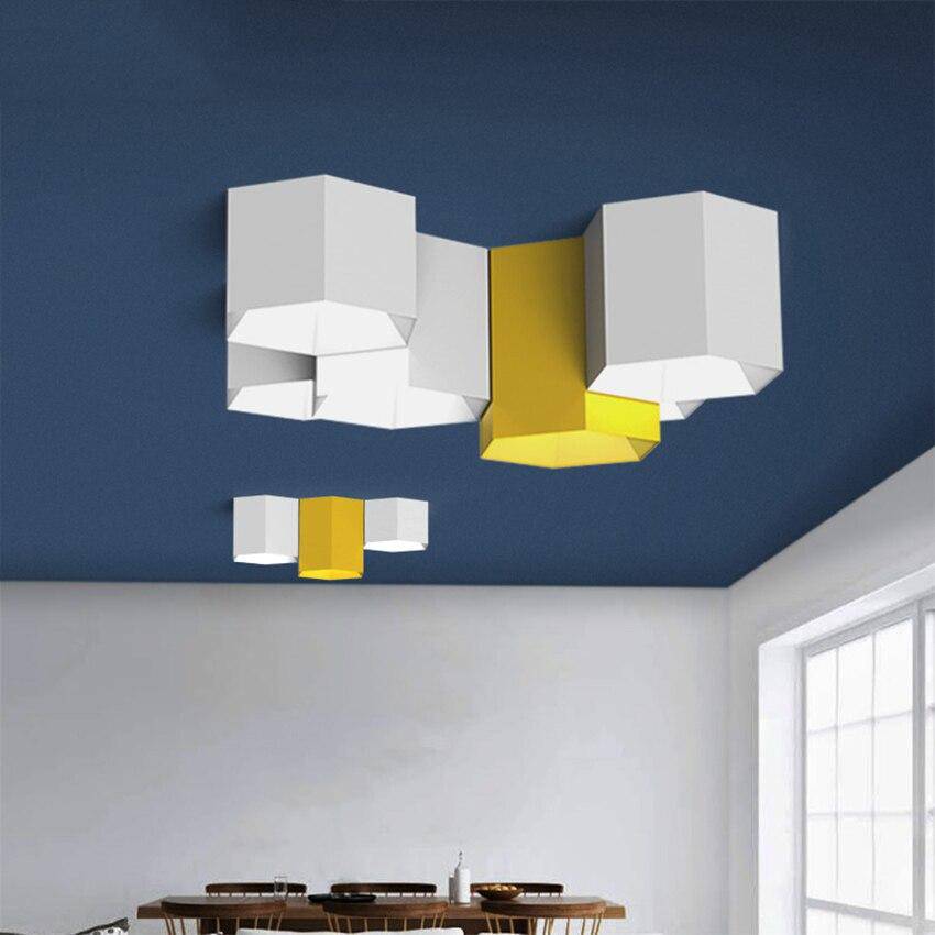 Plafonnier hexagonal de couleur Geometric - vue 3 sur 17