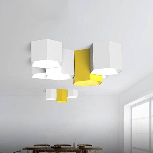 Plafonnier hexagonal de couleur Geometric - vue 3 sur 17