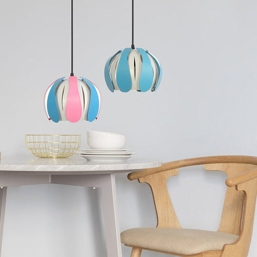 Suspension à LED avec abat-jour coloré Ronah