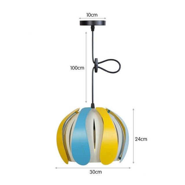 Suspension à LED avec abat-jour coloré Ronah - vue 13 sur 14
