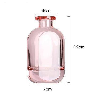 Vase en verre cristal coloré style parfumerie - vue 8 sur 19
