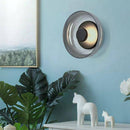 Applique murale moderne LED avec abat-jour en verre et métal Sconce