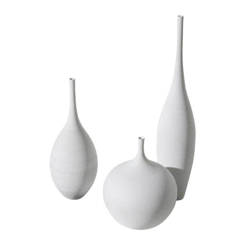 Vase design en céramique style minimaliste Zen - vue 6 sur 11