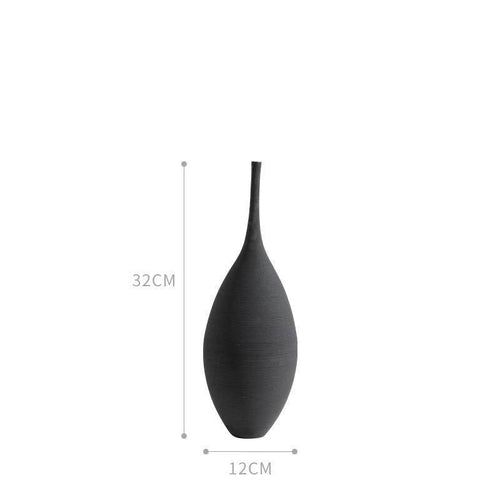 Vase design en céramique style minimaliste Zen