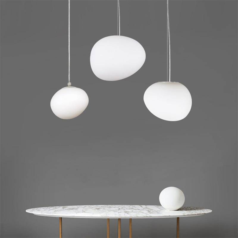 Suspension design LED en forme de bulle blanche Italian Design