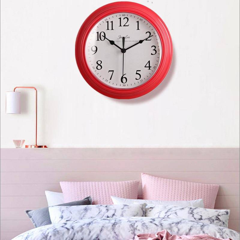 Horloge minimaliste avec cadre de couleur 22cm Border