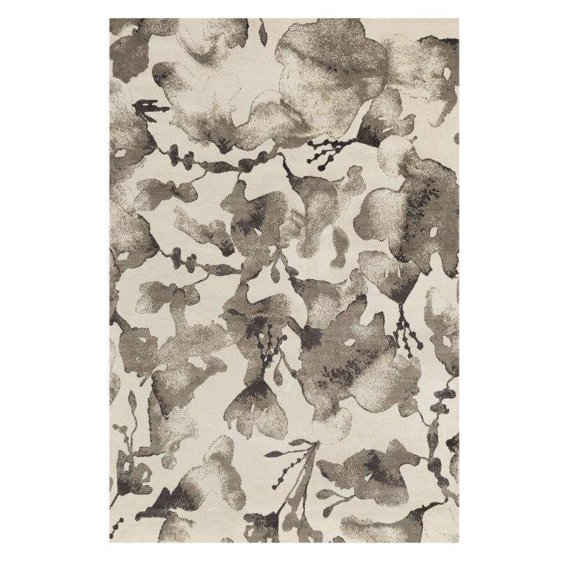 Tapis rectangle à fleurs marrons Sofa - vue 3 sur 4