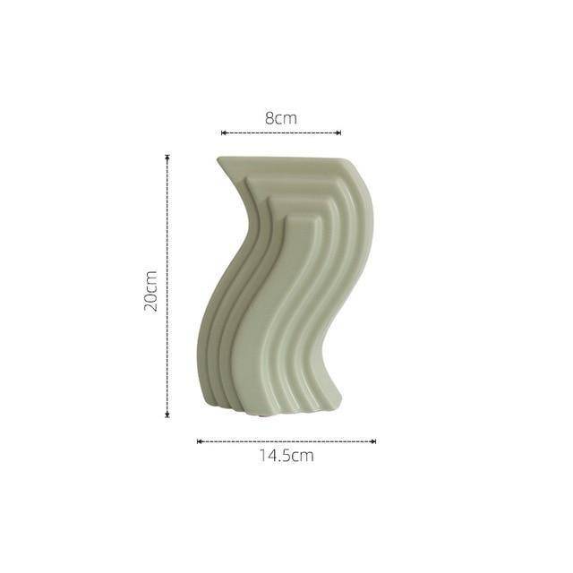 Vase moderne aux formes géométriques style Floride C - vue 5 sur 6
