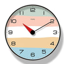 Horloge murale ronde bandes de couleurs Rato