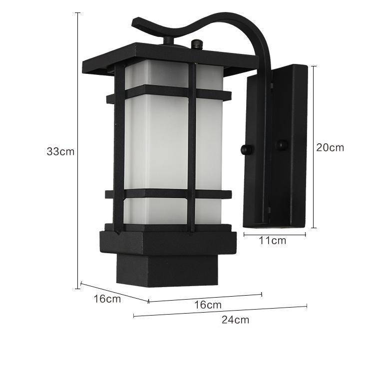 Applique murale à LED rustique noire style Garden - vue 5 sur 5