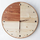 Horloge murale scandinave en bois marrons 28cm Hours