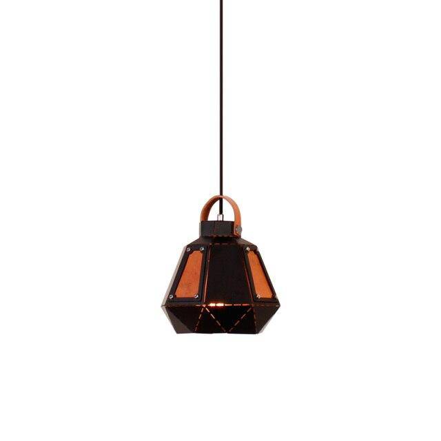 Suspension géométrique LED en métal fumé Light - vue 5 sur 15