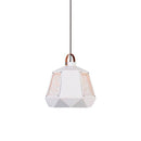 Suspension géométrique LED en métal fumé Light