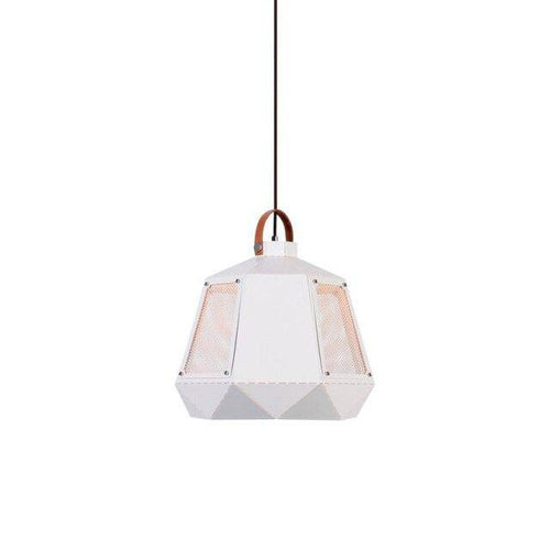 Suspension géométrique LED en métal fumé Light