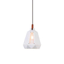 Suspension géométrique LED en métal fumé Light