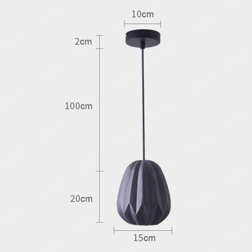 Suspension design LED en résine colorée style Hang - vue 11 sur 11