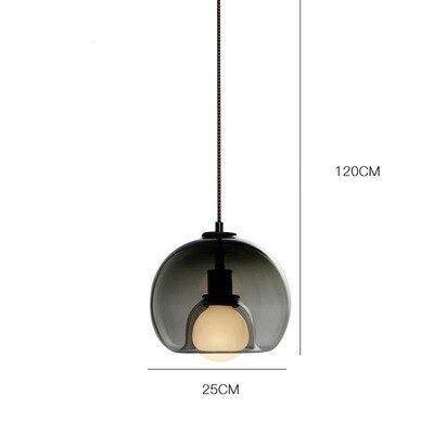 Suspension design LED en verre fumée Lights - vue 9 sur 10