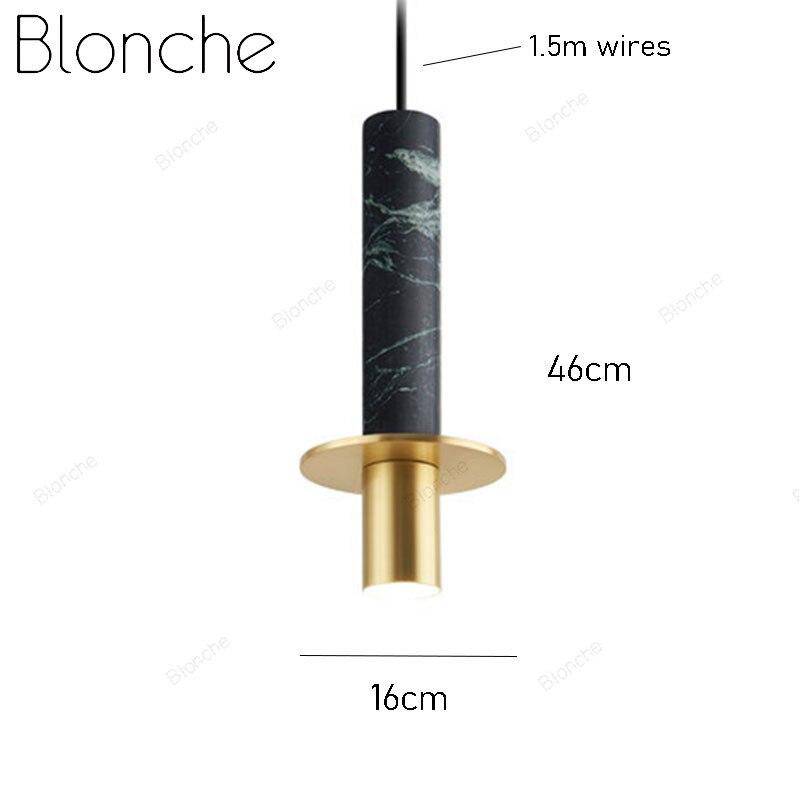 Suspension design à LED en ciment terrazzo style Luxury - vue 7 sur 8