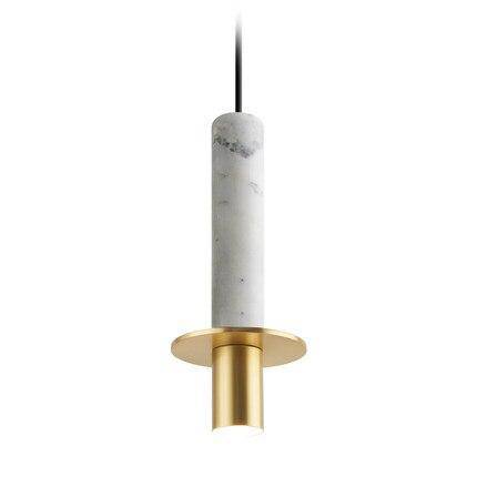 Suspension design à LED en ciment terrazzo style Luxury - vue 8 sur 8