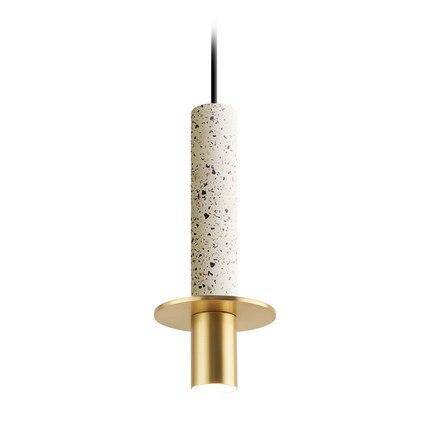 Suspension design à LED en ciment terrazzo style Luxury - vue 5 sur 8