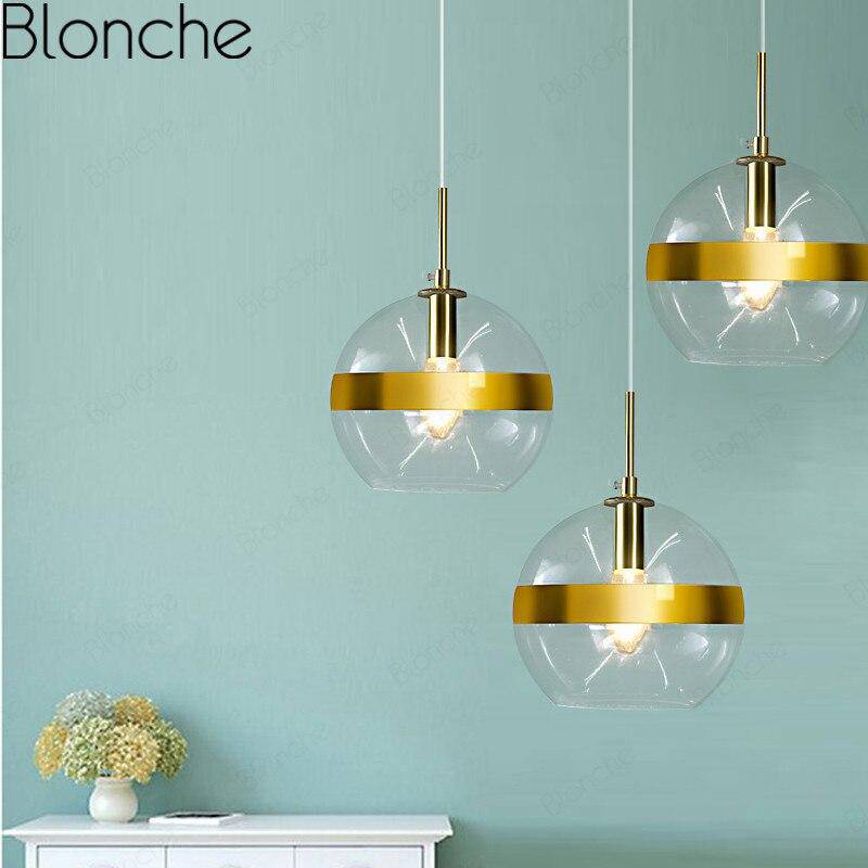 Suspension design LED boule en verre style Hang - vue 4 sur 3