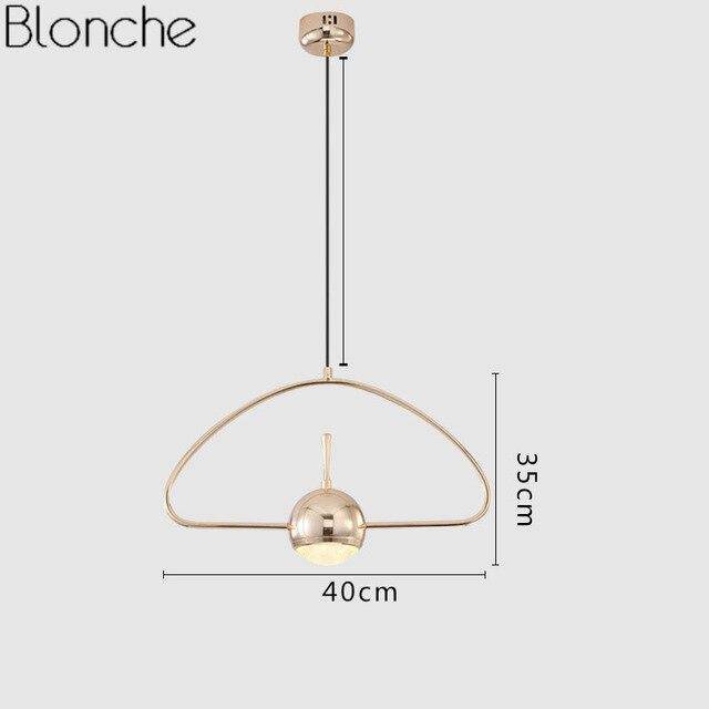 Suspension design LED en métal arrondie Loft - vue 4 sur 8