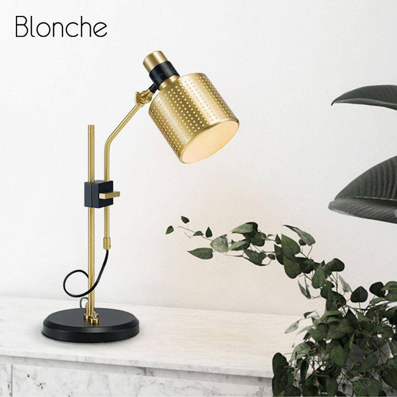 Lampe de bureau design LED pivotable style industriel