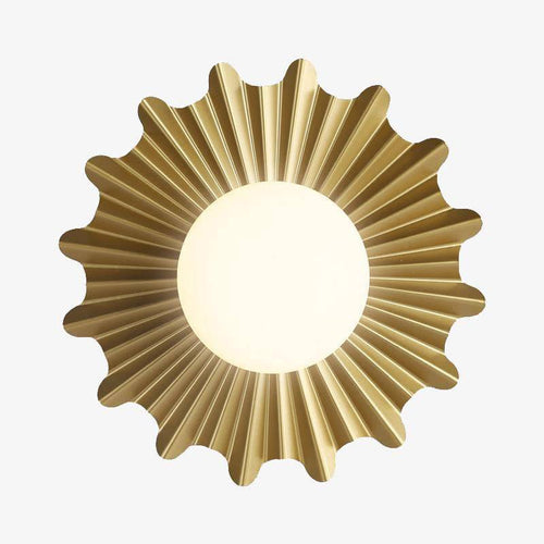 Applique murale design LED dorée style Creative Sun - vue 2 sur 4