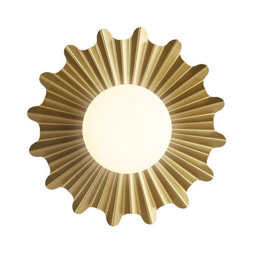 Applique murale design LED dorée style Creative Sun - vue 5 sur 4