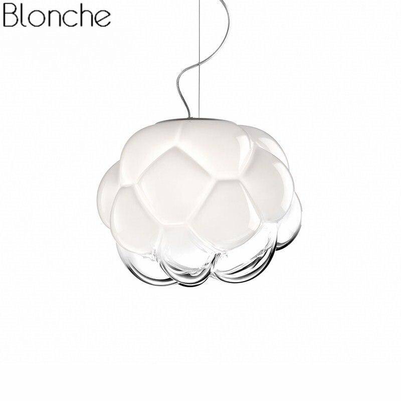 Suspension moderne à LED en verre style Cloud Light - vue 7 sur 7