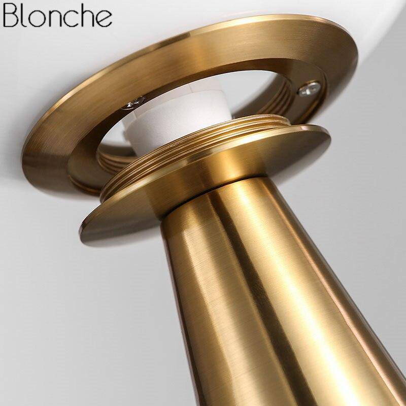 Lampe à poser design LED conique avec boule en verre - vue 5 sur 7