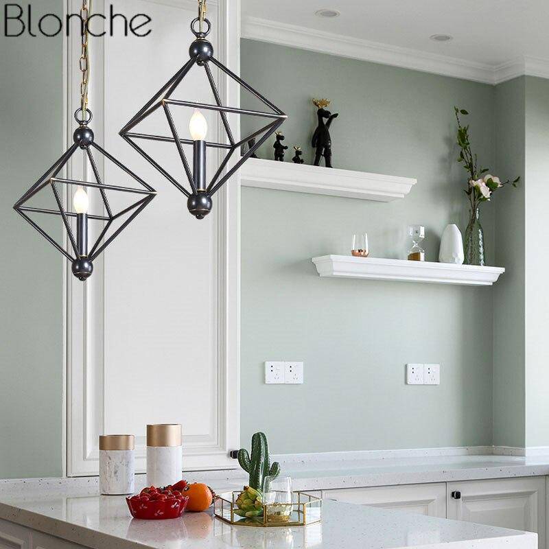 Suspension industrielle LED en métal Loft - vue 3 sur 5