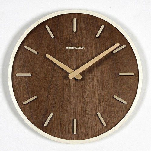 Horloge murale ronde en bambou 30cm Bar