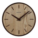 Horloge murale ronde en bambou 30cm Bar
