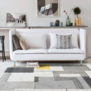 Tapis moderne rectangle aux motifs géométriques