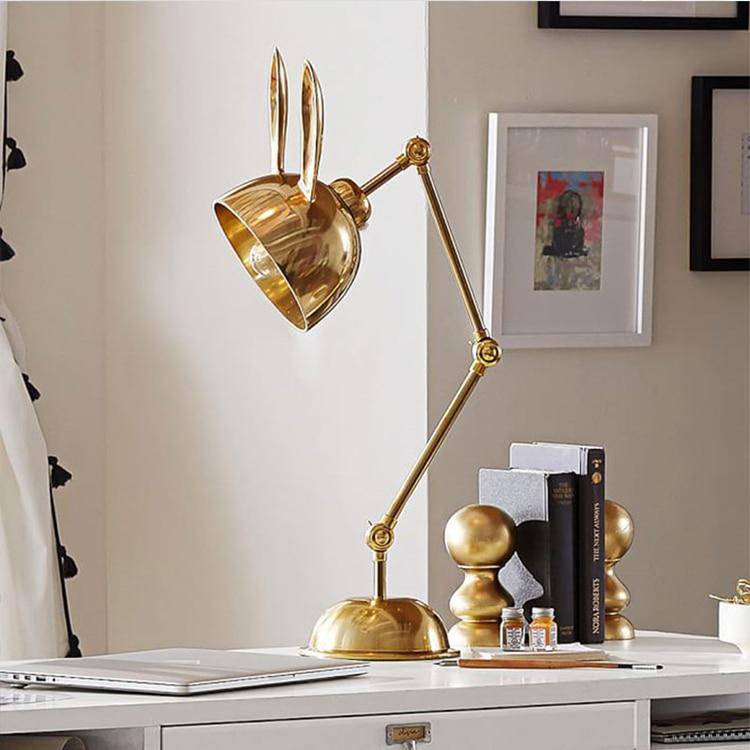 Lampe à poser LED à oreilles métalliques Lapin ou Chat - vue 4 sur 11