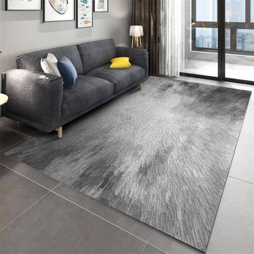 Tapis rectangle tons de gris moderne Powder - vue 3 sur 3
