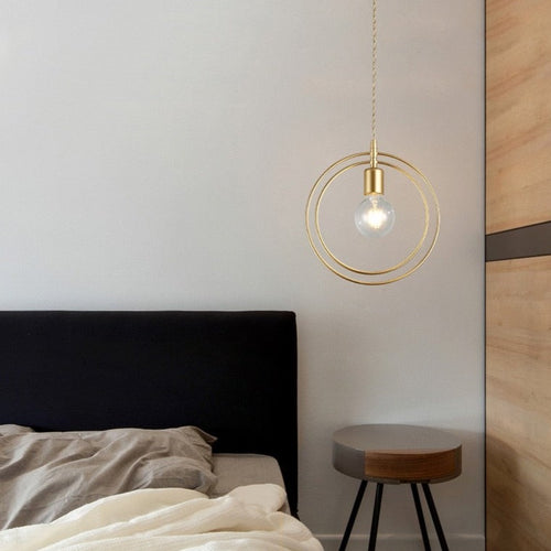 Suspension moderne LED avec formes géometriques Yria - vue 4 sur 10