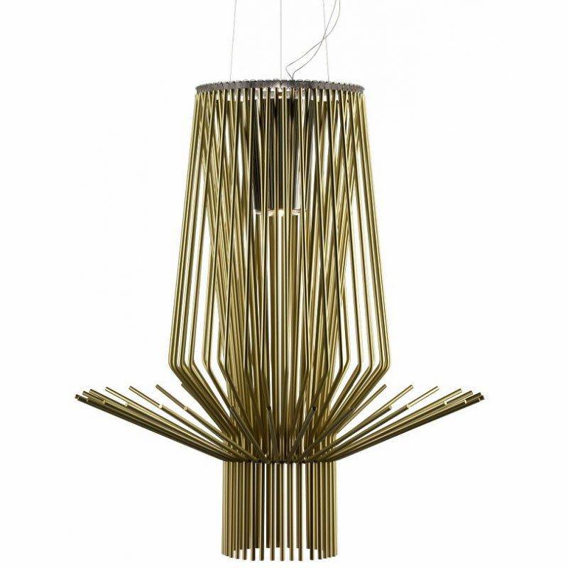 Suspension design LED en cage métal style industriel - vue 4 sur 8