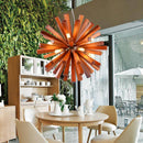 Suspension design à LED en bois style Wongshi