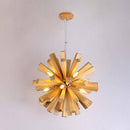 Suspension design à LED en bois style Wongshi
