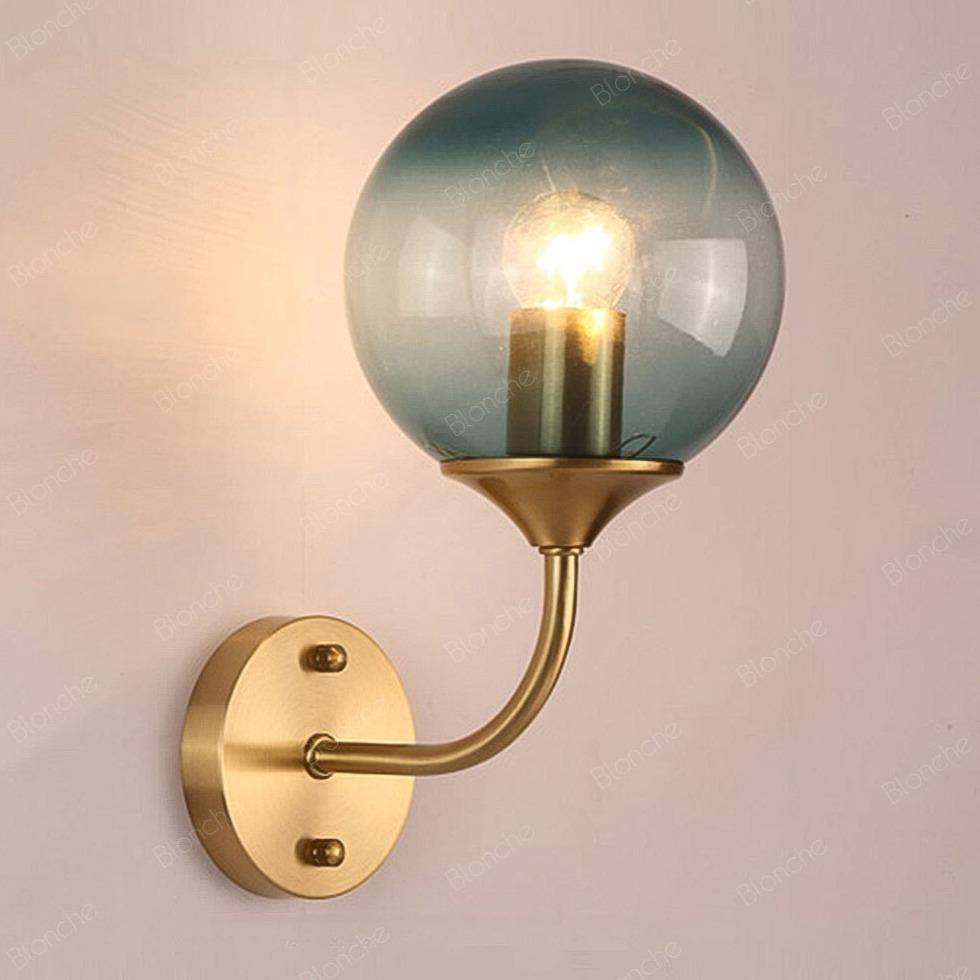 Applique murale moderne LED avec boule en verre Cooper - vue 5 sur 6