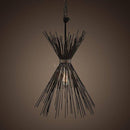 Suspension rétro LED avec épis en métal décoratif
