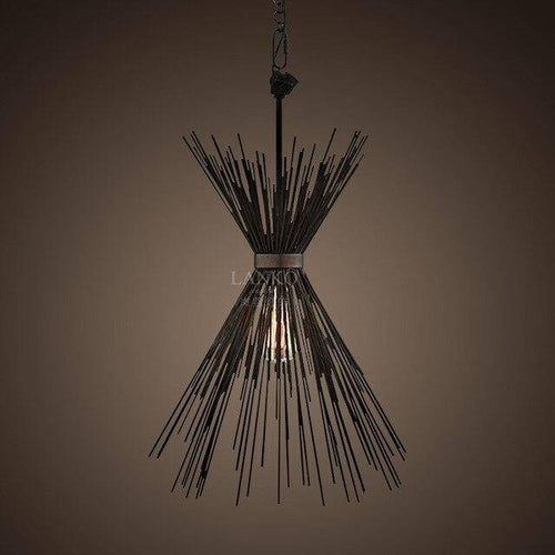 Suspension rétro LED avec épis en métal décoratif