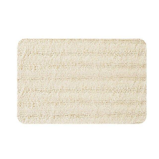 Tapis de bain rectangulaire coloré en microfibres Absory