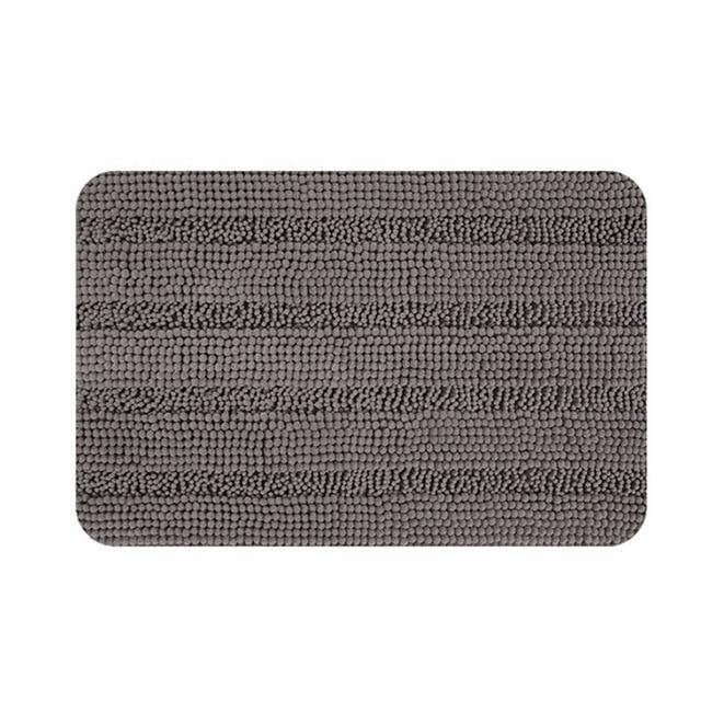 Tapis de bain rectangulaire coloré en microfibres Absory