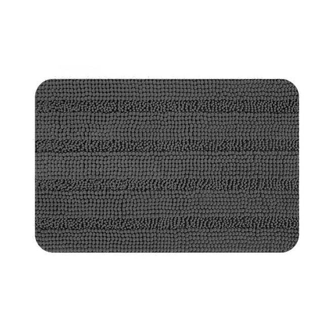 Tapis de bain rectangulaire coloré en microfibres Absory