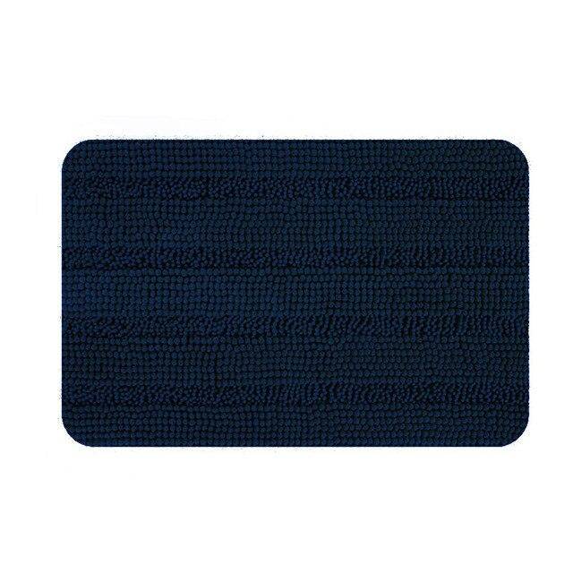 Tapis de bain rectangulaire coloré en microfibres Absory
